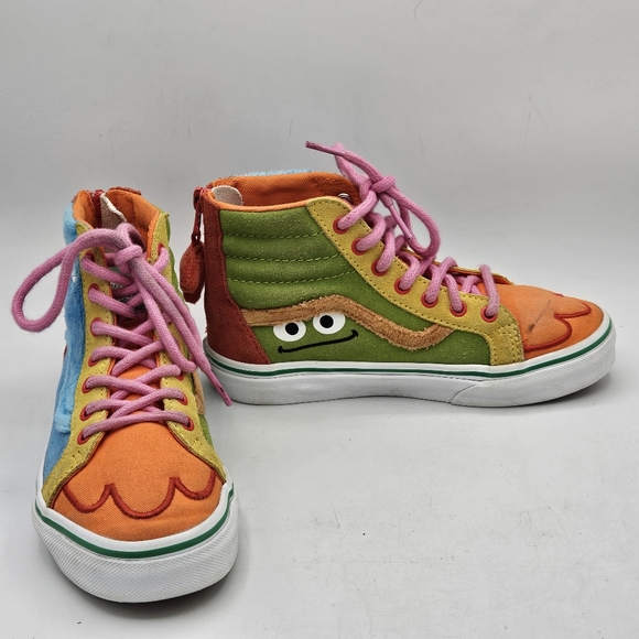 Vans x SESAME STREET SK8-Hi Zip Kids 2 Limited Edition cookie monster & grouch - Picture 13 of 16